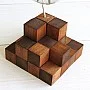 Kişiye Özel - Ahşap Square Tasarım Bulb Lamba Saksısı Kişiye Özel - Ahşap Square Tasarım Bulb Lamba Saksısı