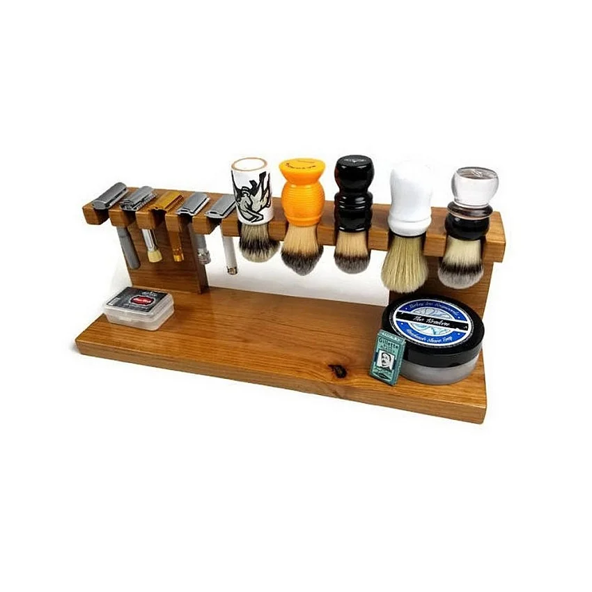 Kişiye Özel - Ahşap Tıraş Fırça Razor Tasarım Standı Kişiye Özel - Ahşap Tıraş Fırça Razor Tasarım Standı