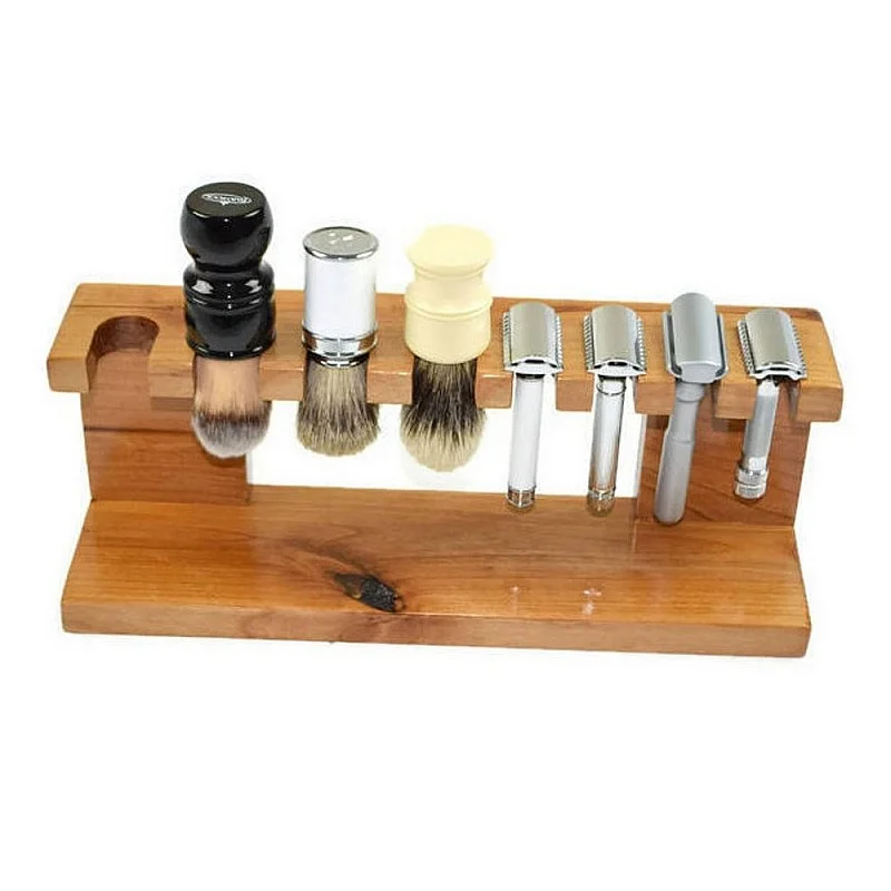 Kişiye Özel - Ahşap Tıraş Fırça Razor Tasarım Standı