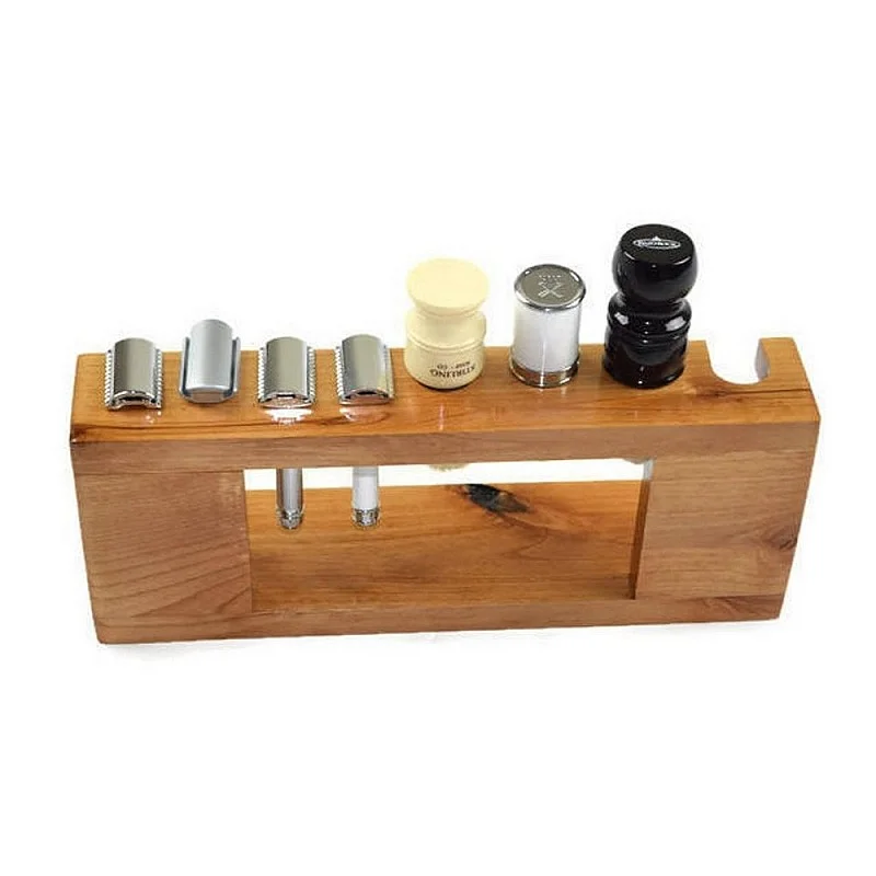 Kişiye Özel - Ahşap Tıraş Fırça Razor Tasarım Standı