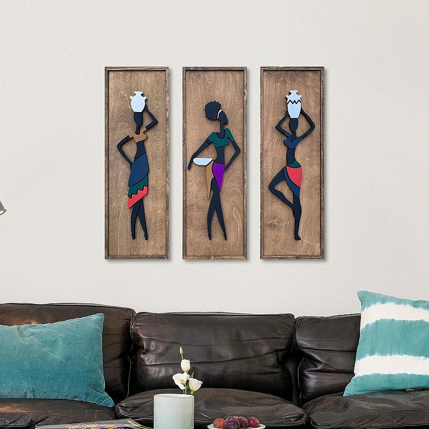 Kişiye Özel - Ahşap Tablo Tasarım Afrika Serisi