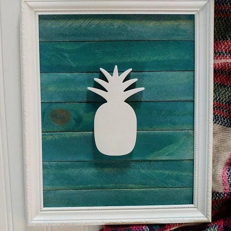 Kişiye Özel - Ahşap Ananas Tablo Kişiye Özel - Ahşap Ananas Tablo