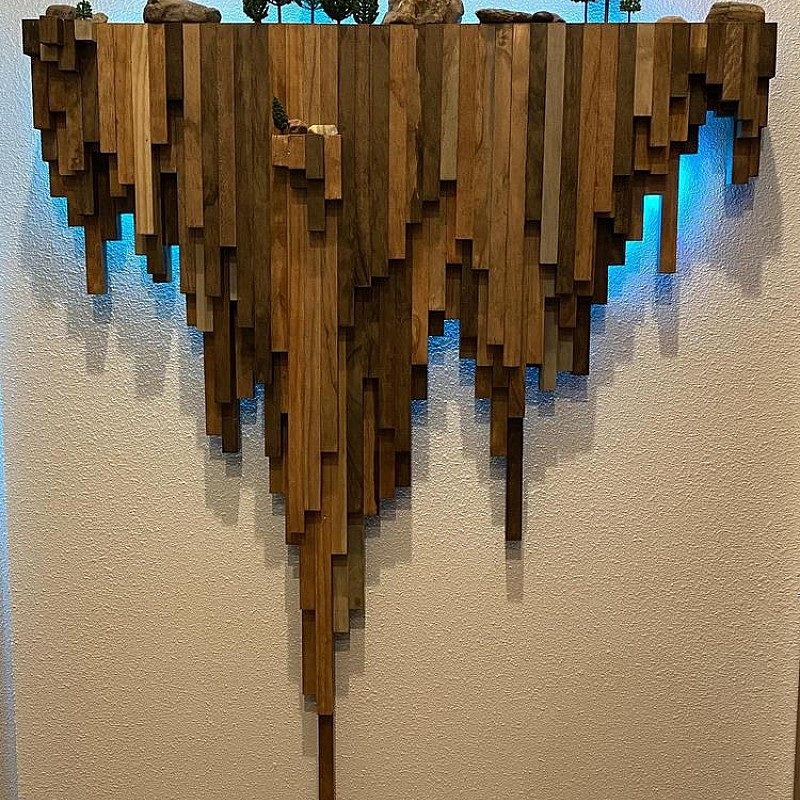 Kişiye Özel - Ahşap Tasarım Cliff Tablo