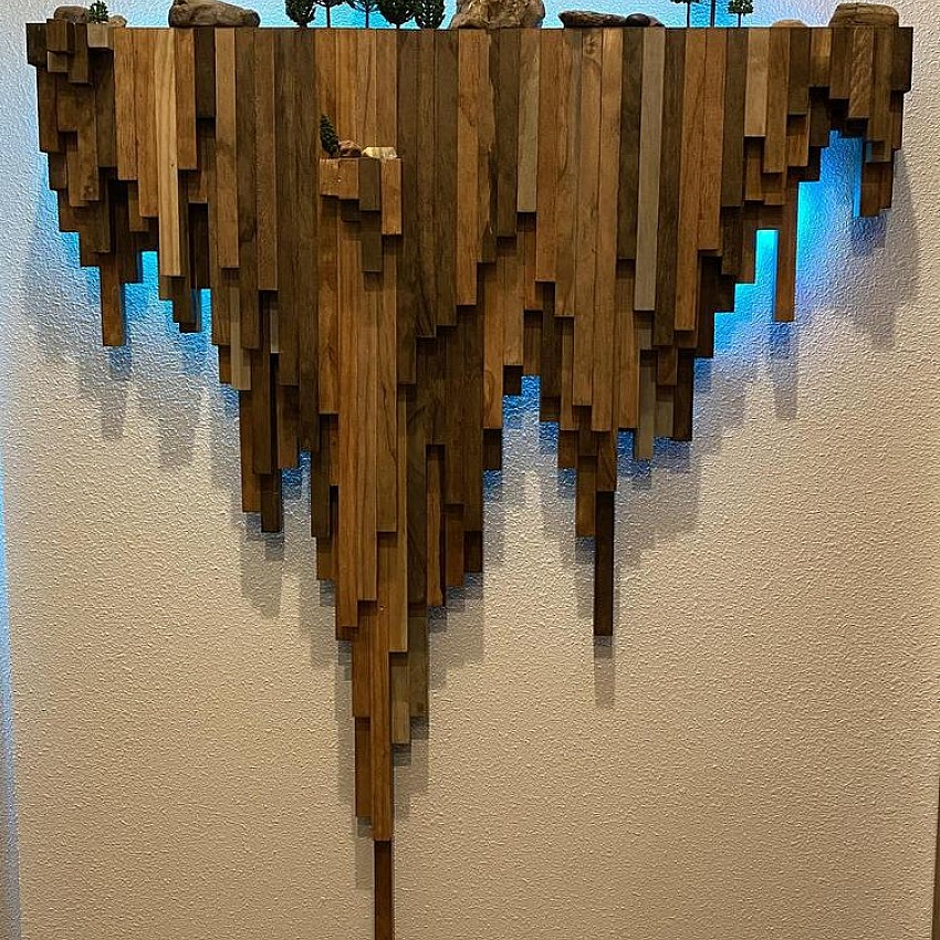 Kişiye Özel - Ahşap Tasarım Cliff Tablo