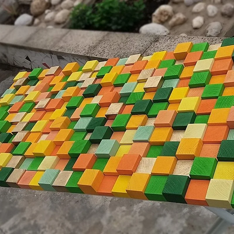 Kişiye Özel - Ahşap Jelibon Rengi Tablo