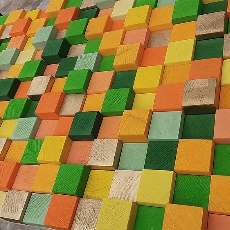 Kişiye Özel - Ahşap Jelibon Rengi Tablo