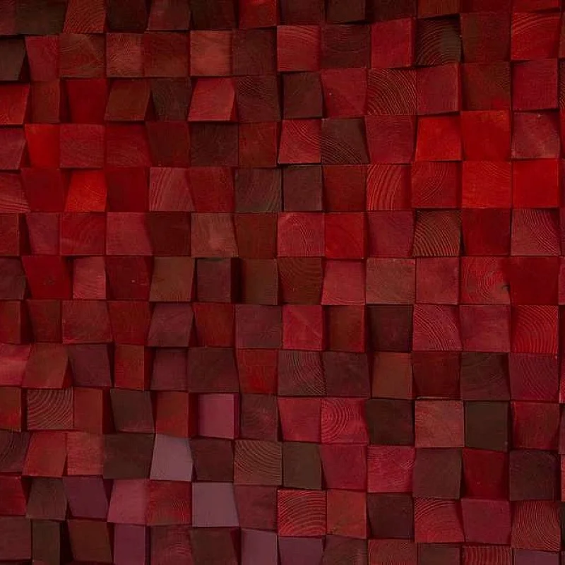 Kişiye Özel - Ahşap Kırmızının Rengi Tablo