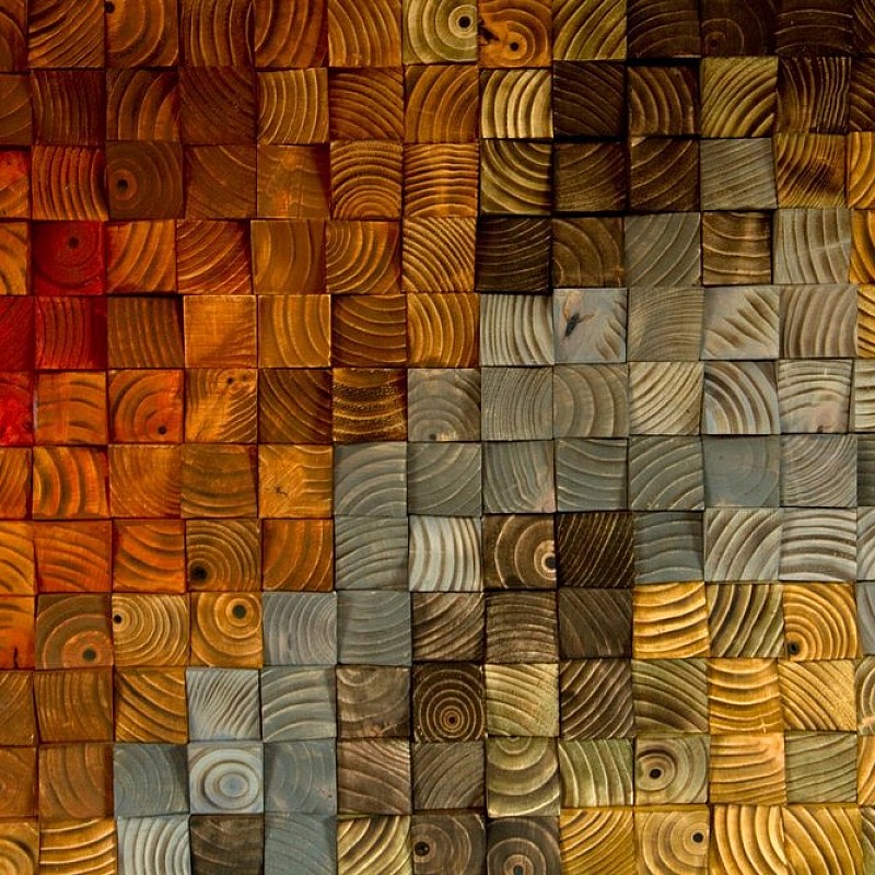 Kişiye Özel - Ahşap Turuncunun Rengi Tablo