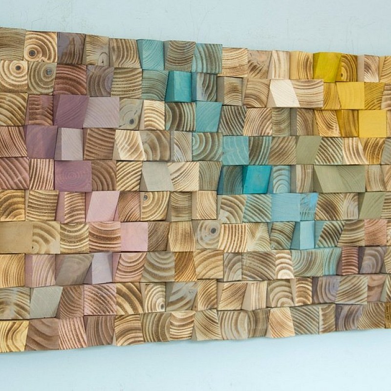 Kişiye Özel - Ahşap Vintage Renlerle Tablo