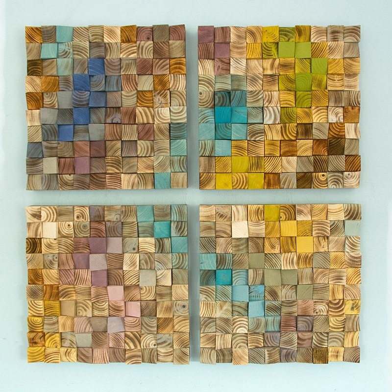 Kişiye Özel - Ahşap Vintage Renlerle Tablo