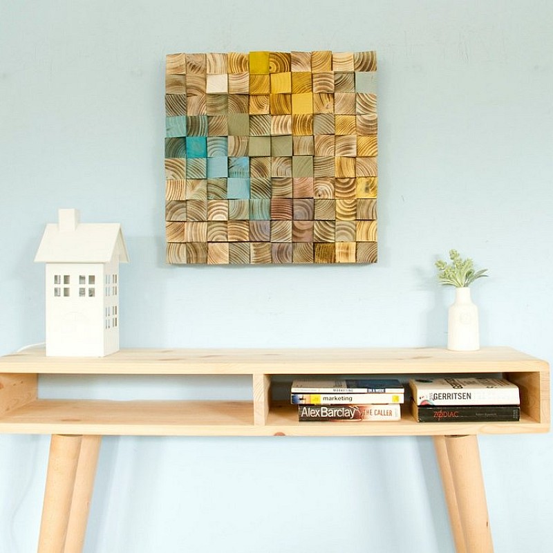 Kişiye Özel - Ahşap Vintage Renlerle Tablo