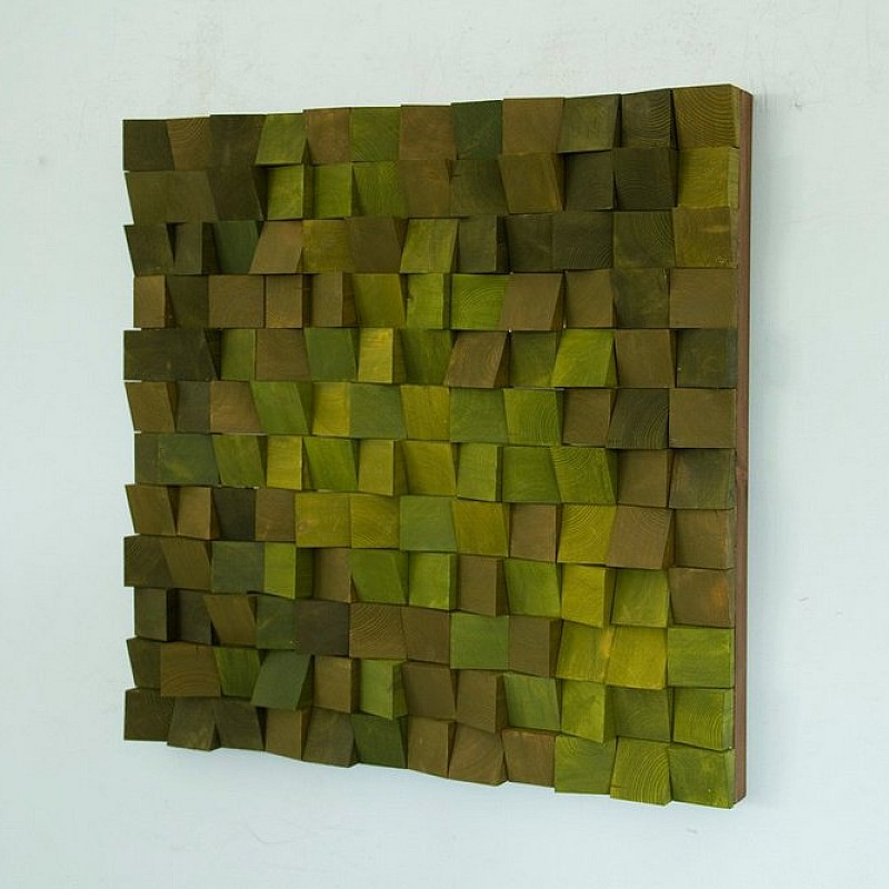 Kişiye Özel - Ahşap Yeşilin Rengi Tablo