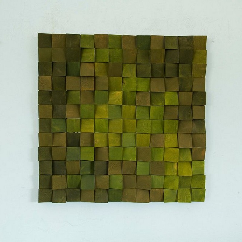 Kişiye Özel - Ahşap Yeşilin Rengi Tablo