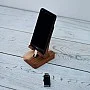 Kişiye Özel - Ahşap Masaüstü Telefon Standı