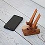 Kişiye Özel - Ahşap Masaüstü Telefon Standı