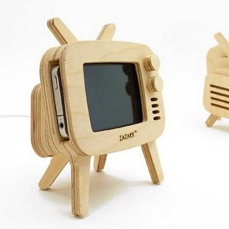 Kişiye Özel - Ahşap Cep Telefonu Tv Kasası