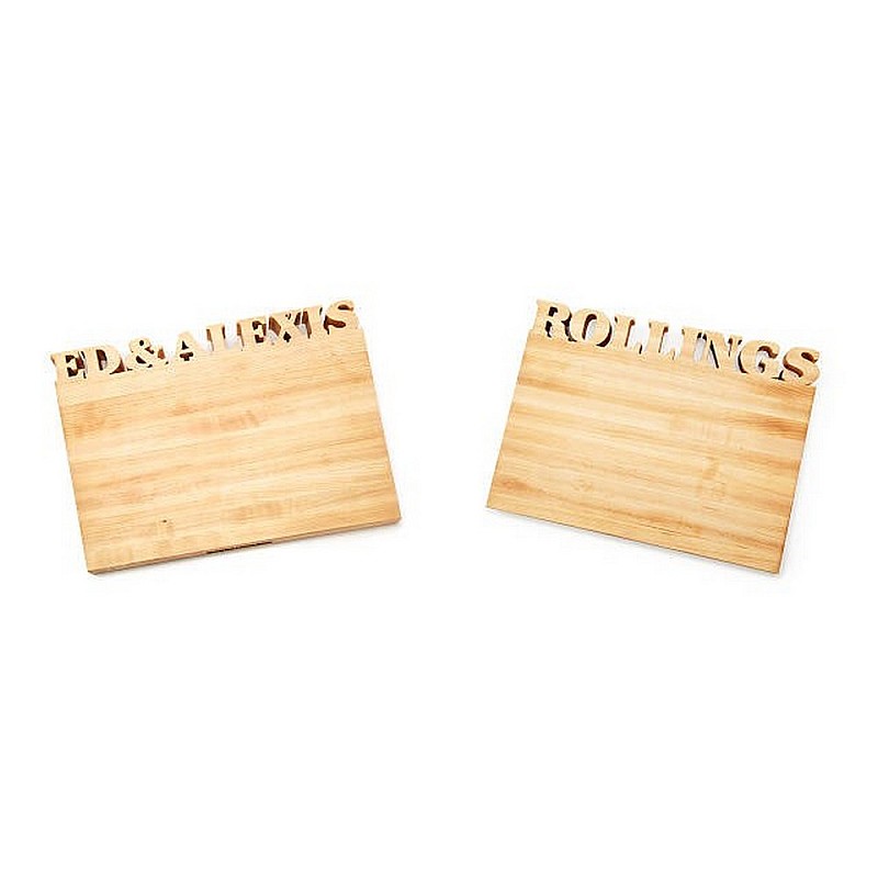 Kişiye Özel - Ahşap Dikdörtgen Mutfak Sebze Meyve Kesme ve Servis Tahtası