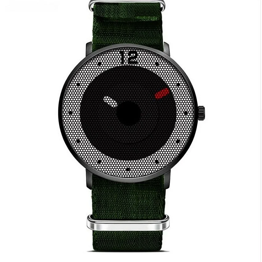 Cool Watch Saat - Siyah Kasa - Haki Yeşil Kordon Cool Fashion Unisex Cool Watch Saat - Siyah Kasa - Haki Yeşil Kordon Cool Fashion Unisex