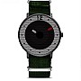 Cool Watch Saat - Siyah Kasa - Haki Yeşil Kordon Cool Fashion Unisex