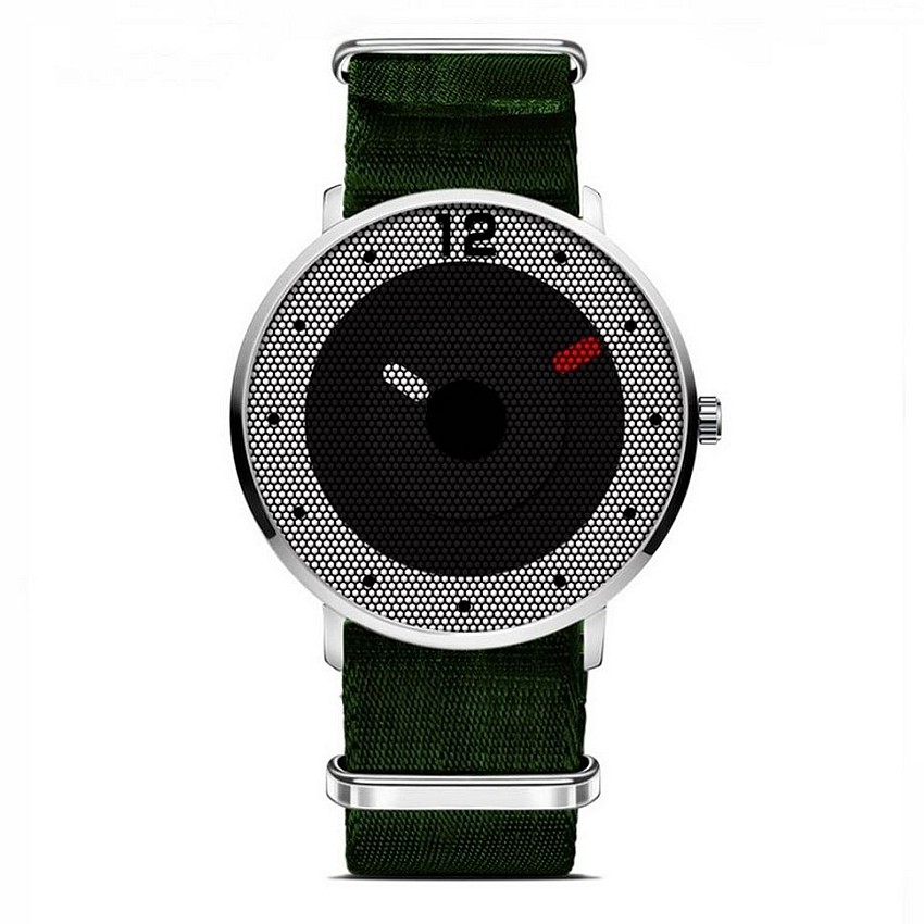 Cool Watch Saat - Silver Kasa - Haki Yeşil Kordon Cool Unisex