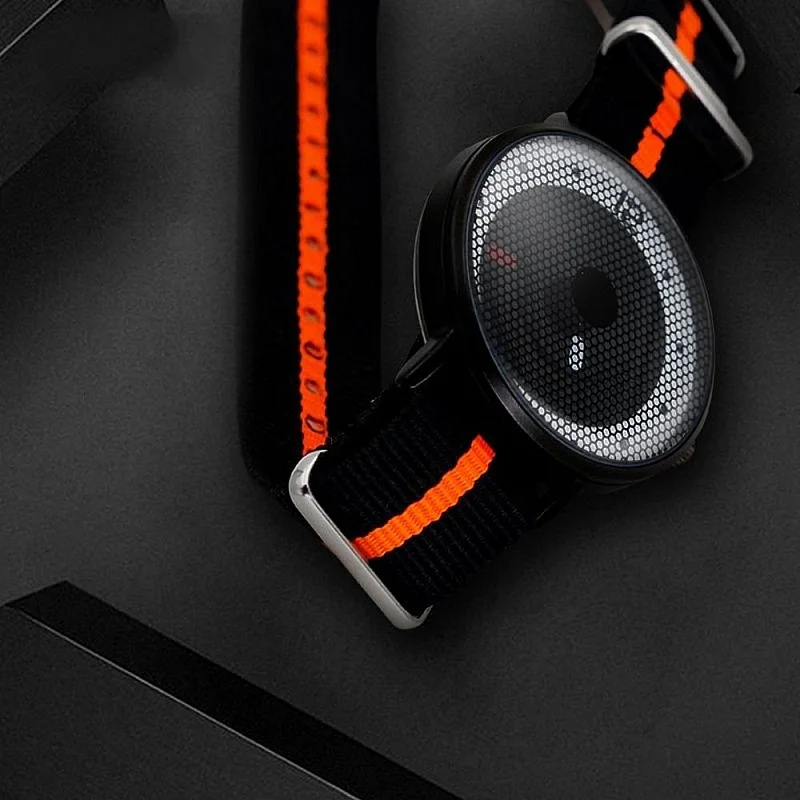 Cool Watch Saat - Siyah Kasa - Siyah Turuncu Şerit Kordon Cool Fashion Unisex Cool Watch Saat - Siyah Kasa - Siyah Turuncu Şerit Kordon Cool Fashion Unisex