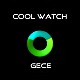 Cool Watch Saat - Silver Kasa - Silver Kordon CooL Galaxy Mix Mavi Pembe Ekran Unisex