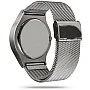 Cool Watch Saat - Silver Shiny Kasa - Silver Kordon CooL Galaxy S Mavi Ekran Unisex