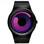 Cool Watch Saat - Siyah Mat Kasa - Siyah Kordon CooL Galaxy S Mor Ekran Unisex