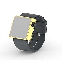 Cool Watch Saat - Gold Edition - Gri Kayış Unisex