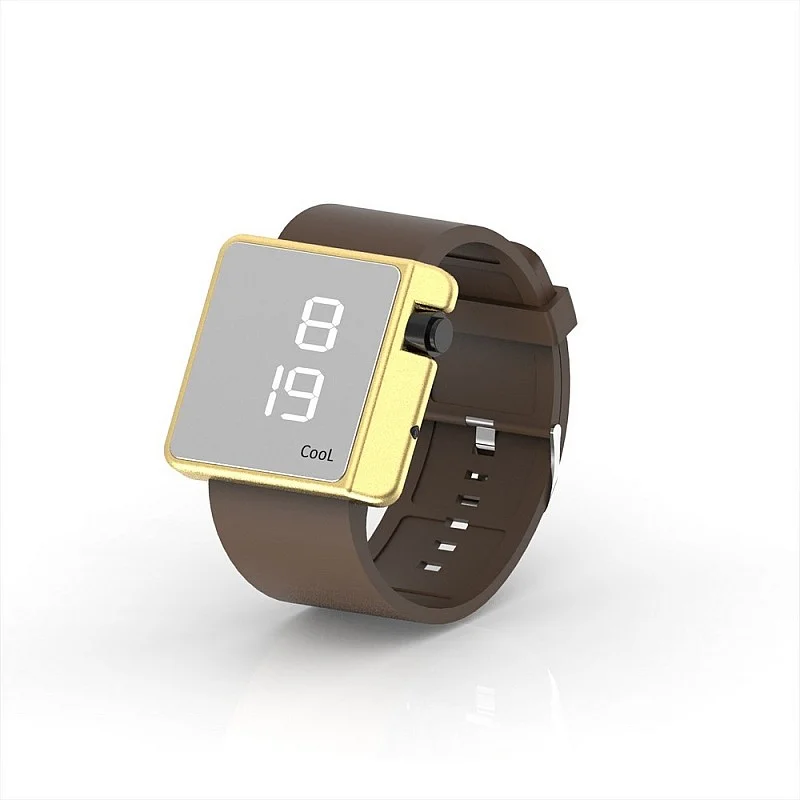 Cool Watch Saat - Gold Edition - Kahverengi Kayış Unisex Cool Watch Saat - Gold Edition - Kahverengi Kayış Unisex