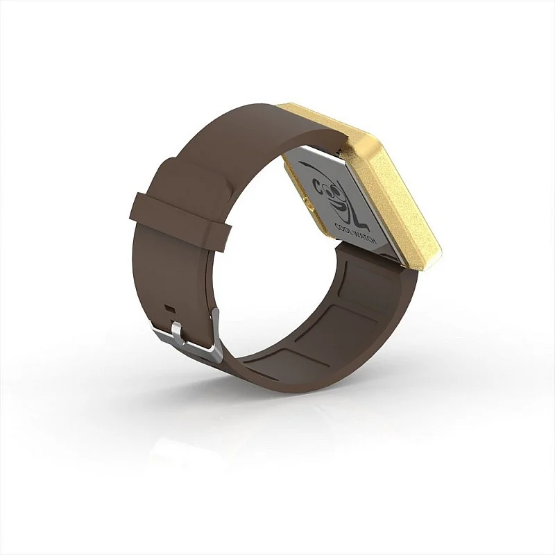 Cool Watch Saat - Gold Edition - Kahverengi Kayış Unisex Cool Watch Saat - Gold Edition - Kahverengi Kayış Unisex