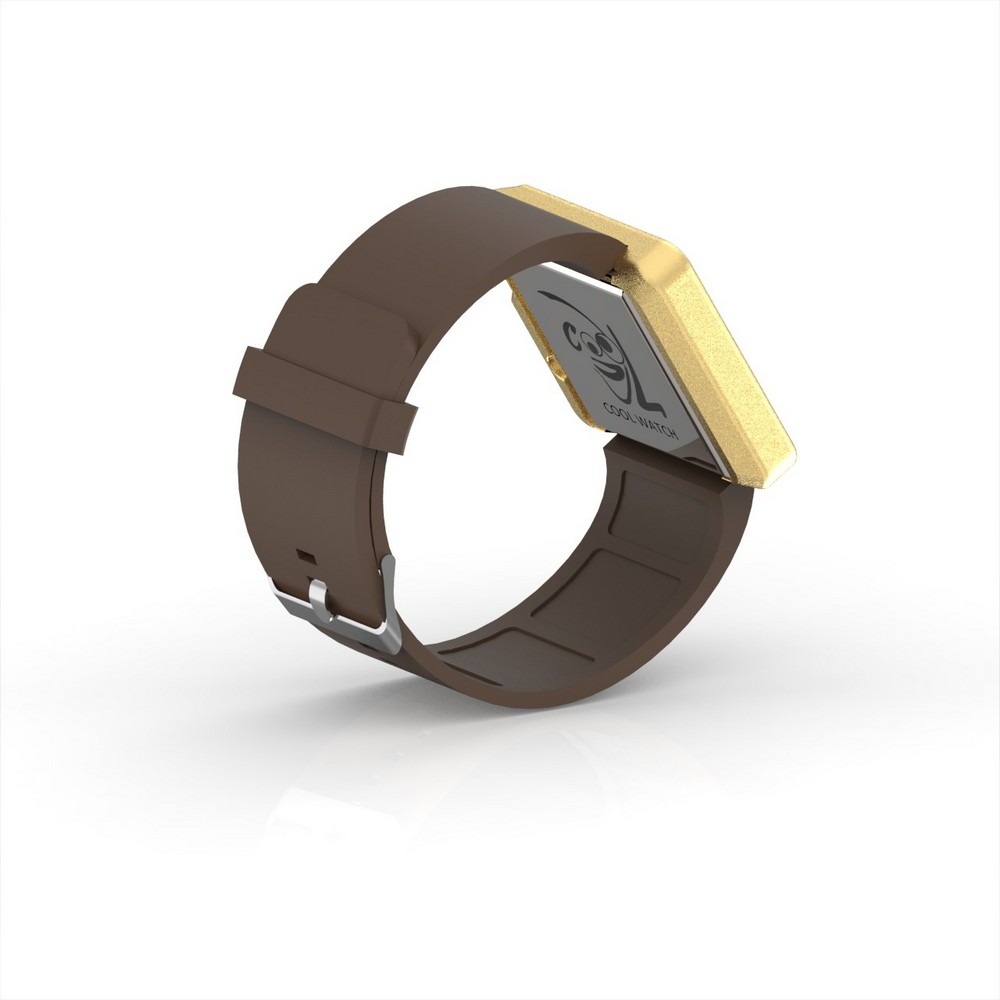 Cool Watch Saat - Gold Edition - Kahverengi Kayış Unisex
