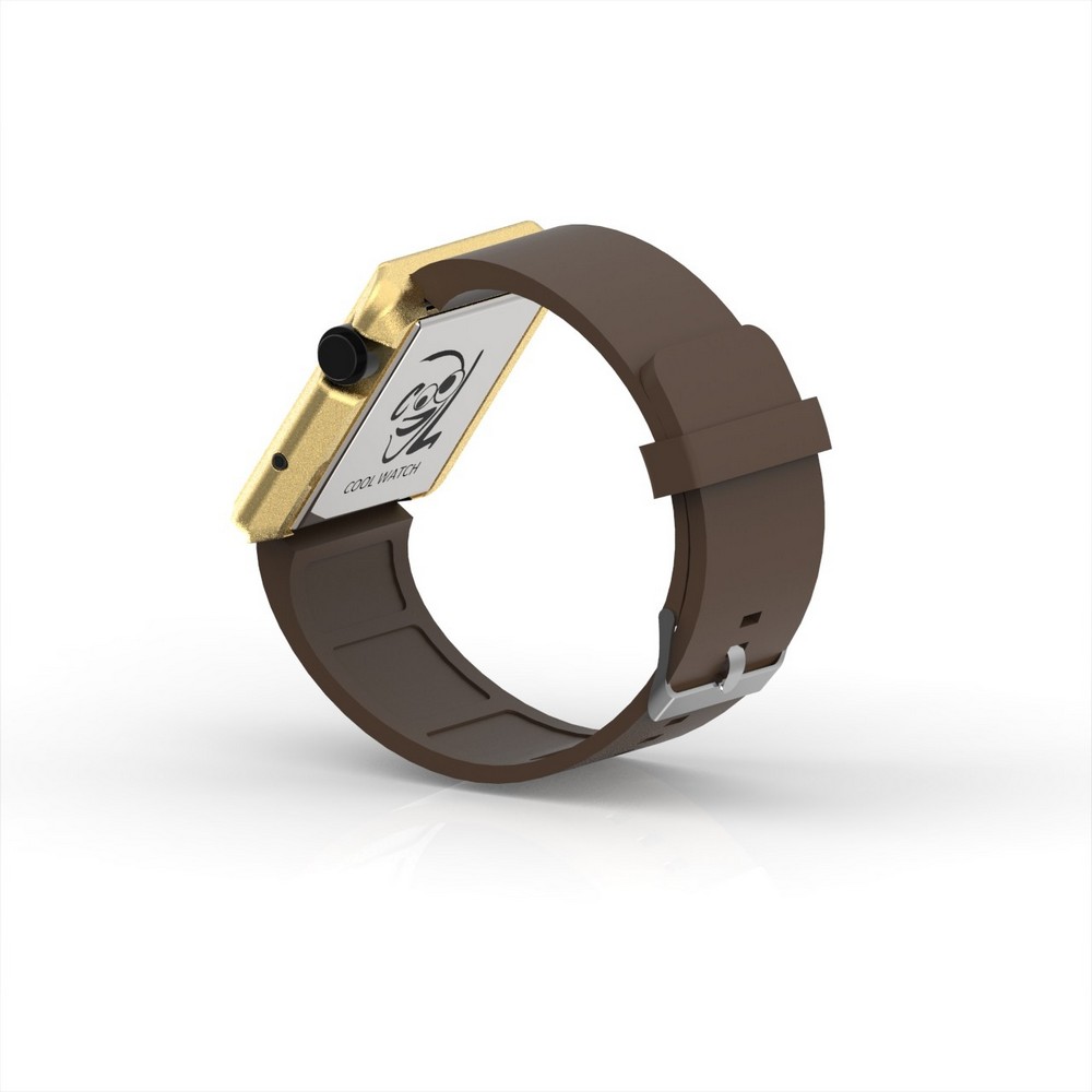 Cool Watch Saat - Gold Edition - Kahverengi Kayış Unisex