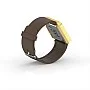 Cool Watch Saat - Gold Edition - Kahverengi Kayış Unisex