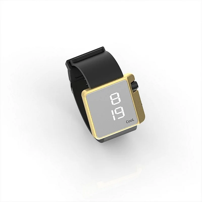 Cool Watch Saat - Gold Edition - Siyah Kayış Unisex