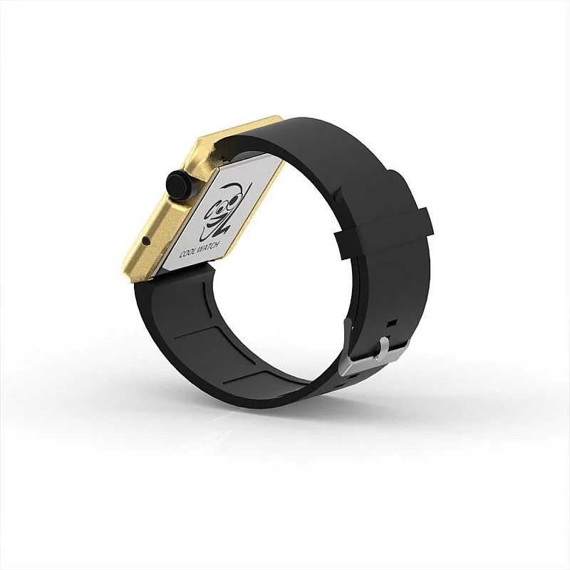 Cool Watch Saat - Gold Edition - Siyah Kayış Unisex