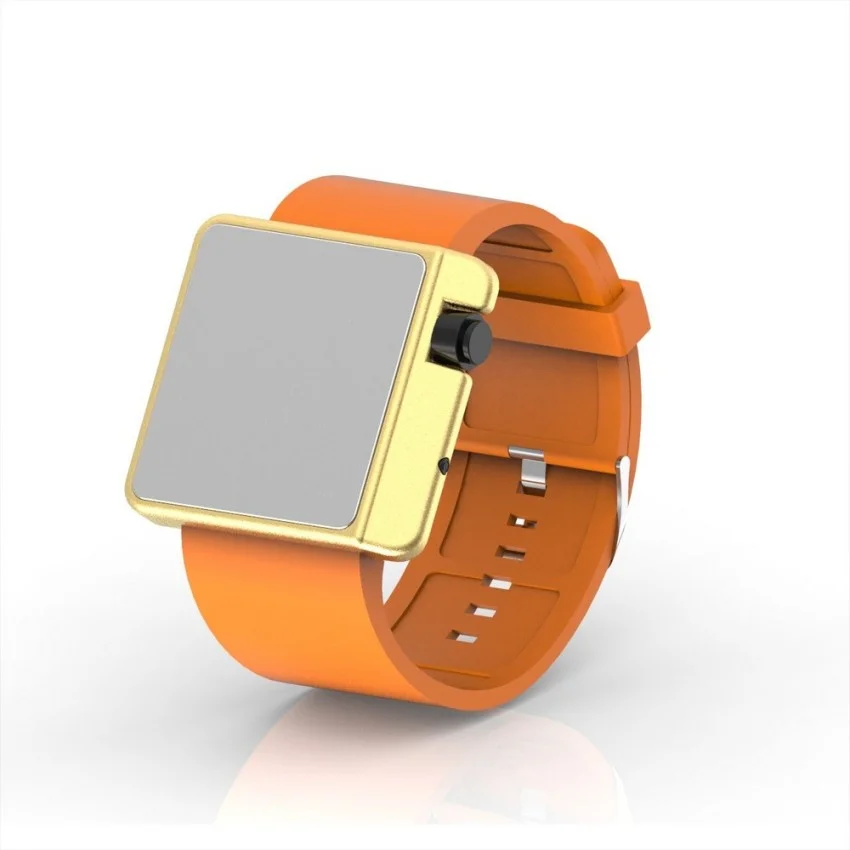Cool Watch Saat - Gold Edition - Turuncu Kayış Unisex Cool Watch Saat - Gold Edition - Turuncu Kayış Unisex