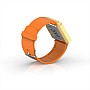 Cool Watch Saat - Gold Edition - Turuncu Kayış Unisex