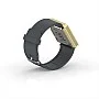 Cool Watch Saat - Gold Shiny Led Edition - Gri Kayış Unisex