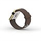 Cool Watch Saat - Gold Shiny Led Edition - Kahverengi Kayış Unisex