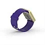 Cool Watch Saat - Gold Shiny Led Edition - Mor Kayış Unisex
