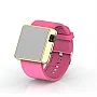 Cool Watch Saat - Gold Shiny Led Edition - Pembe Kayış Unisex