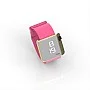 Cool Watch Saat - Gold Shiny Led Edition - Pembe Kayış Unisex