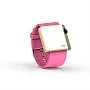 Cool Watch Saat - Gold Shiny Led Edition - Pembe Kayış Unisex