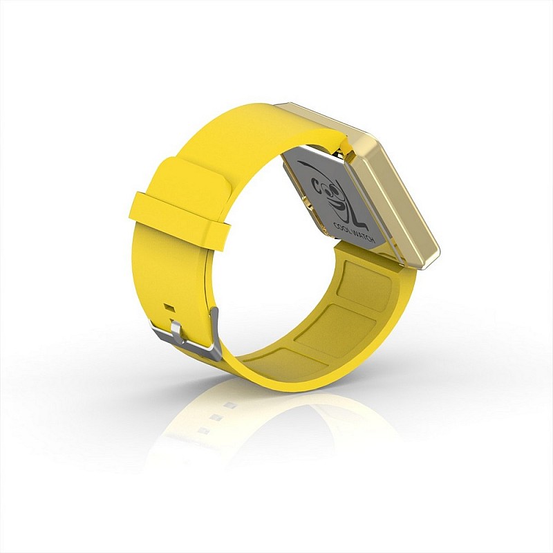 Cool Watch Saat - Gold Shiny Led Edition - Sarı Kayış Unisex
