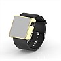 Cool Watch Saat - Gold Shiny Led Edition - Siyah Kayış Unisex