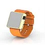 Cool Watch Saat - Gold Shiny Led Edition - Turuncu Kayış Unisex