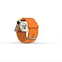 Cool Watch Saat - Gold Shiny Led Edition - Turuncu Kayış Unisex