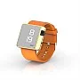 Cool Watch Saat - Gold Shiny Led Edition - Turuncu Kayış Unisex