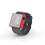 Cool Watch Saat - Kırmızı Edition - Gri Kayış Unisex
